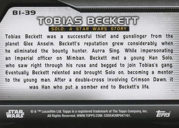 2021 Topps Star Wars Bounty Hunters #B1-39 Tobias Beckett Back