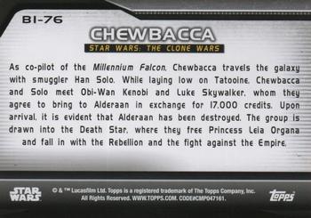 2021 Topps Star Wars Bounty Hunters #B1-76 Chewbacca Back