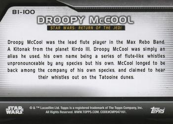 2021 Topps Star Wars Bounty Hunters #B1-100 Droopy McCool Back