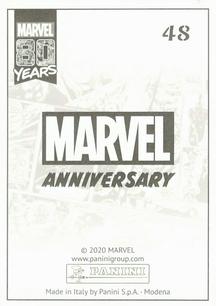2020 Panini Marvel 80 Years Stickers #48 Thor Back