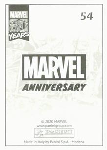 2020 Panini Marvel 80 Years Stickers #54 Avengers #4 Back