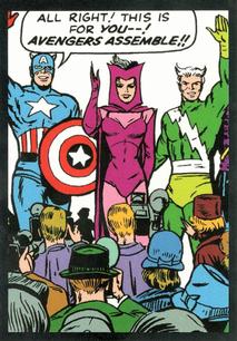 2020 Panini Marvel 80 Years Stickers #55 Avengers #16 Front