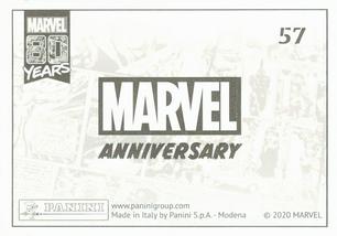 2020 Panini Marvel 80 Years Stickers #57 Iron Man / Giant Man Back