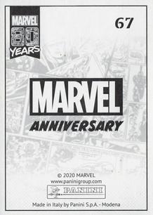 2020 Panini Marvel 80 Years Stickers #67 Jungle Action #6 Back