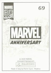 2020 Panini Marvel 80 Years Stickers #69 Colossus Back