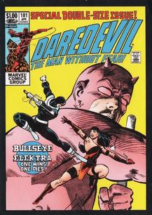 2020 Panini Marvel 80 Years Stickers #89 Daredevil #181 Front