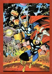 2020 Panini Marvel 80 Years Stickers #94 The Mighty Thor #350 Front