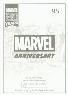 2020 Panini Marvel 80 Years Stickers #95 Captain America #332 Back