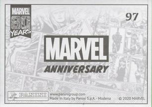 2020 Panini Marvel 80 Years Stickers #97 Fantastic Four #236 Back