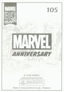 2020 Panini Marvel 80 Years Stickers #105 Fantastic Four #1 Back
