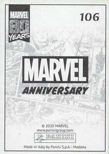 2020 Panini Marvel 80 Years Stickers #106 Avengers #1 Back