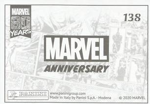 2020 Panini Marvel 80 Years Stickers #138 Captain America #34 Back