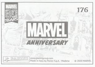 2020 Panini Marvel 80 Years Stickers #176 Captain America Back