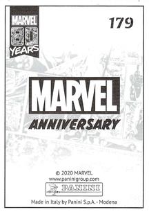 2020 Panini Marvel 80 Years Stickers #179 Captain America Back