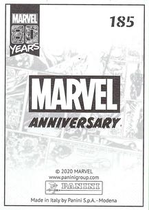 2020 Panini Marvel 80 Years Stickers #185 Captain America Back