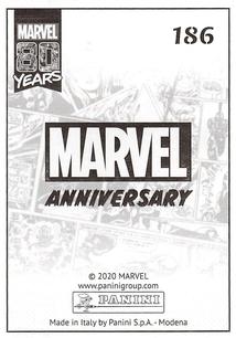 2020 Panini Marvel 80 Years Stickers #186 Captain America Back
