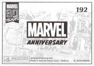 2020 Panini Marvel 80 Years Stickers #192 Captain America Back