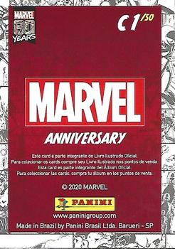 2020 Panini Marvel 80 Years Stickers - Trading Cards #C1 Nova Back