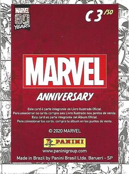 2020 Panini Marvel 80 Years Stickers - Trading Cards #C3 Fantastic Four Back