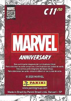 2020 Panini Marvel 80 Years Stickers - Trading Cards #C11 Avengers Back