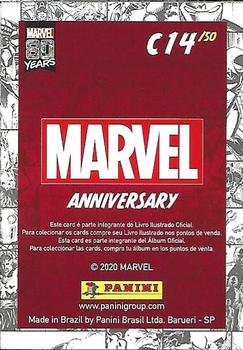 2020 Panini Marvel 80 Years Stickers - Trading Cards #C14 Black Panther Back