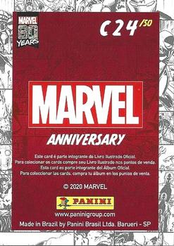 2020 Panini Marvel 80 Years Stickers - Trading Cards #C24 New Mutants Back