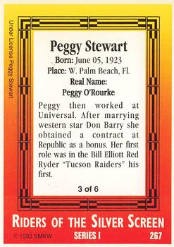 1993 SMKW Riders of the Silver Screen #267 Peggy Stewart Back
