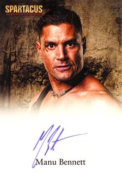 2011 Rittenhouse Spartacus Blood and Sand - Autographs #NNO Manu Bennett Front
