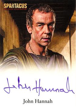 2011 Rittenhouse Spartacus Blood and Sand - Autographs #NNO John Hannah Front