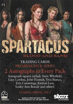 2011 Rittenhouse Spartacus Blood and Sand - Promos #P1 Spartacus Blood and Sand Women Back