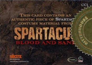 2012 Rittenhouse Spartacus - Multiple-Box Purchase Incentives #CC1 Andy Whitfield Back