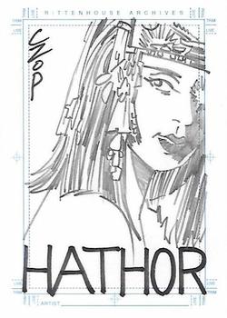 2003 Rittenhouse Stargate SG-1 Season 5 - SketchaFEX #NNO Hathor Front