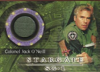 2003 Rittenhouse Stargate SG-1 Season 5 - From the Archives Costume Relics #C13 Colonel Jack O'Neill Front