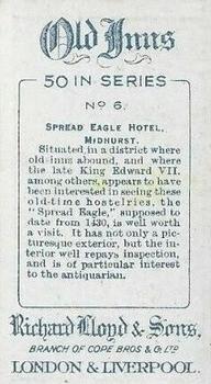 1924 Richard Lloyd & Sons Old Inns #6 Spread Eagle Hotel, Midhurst Back