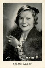1930-39 Josetti Filmbilder Series 3 #576 Renate Muller Front