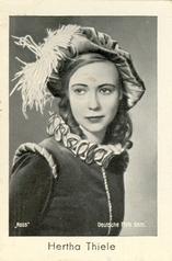 1930-39 Josetti Filmbilder Series 3 #604 Hertha Thiele Front