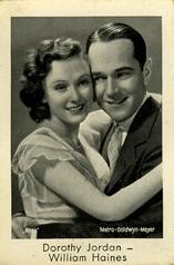 1930-39 Josetti Filmbilder Series 3 #763 Dorothy Jordan / William Haines Front
