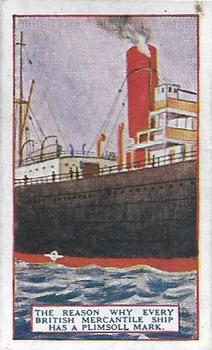 1924 Gallaher The Reason Why #4 Every British mercantile ship has a plimsoil mark Front