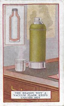 1924 Gallaher The Reason Why #9 A Vaccum flask keeps liquids hot Front
