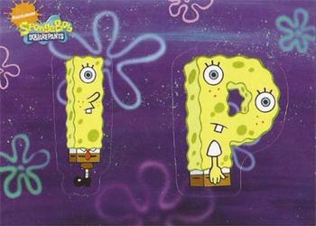 2009 Topps SpongeBob SquarePants Premiere Edition - Alphabet Stickers #13 I / P Front