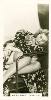 1939 Carreras Film and Stage Beauties (54) #50 Margaret Goelde Front