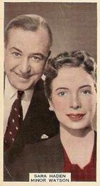 1939 Wix Film Favourites (3rd Series) #6 Sara Haden / Minor Watson Front