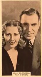 1939 Wix Film Favourites (3rd Series) #13 Joan Blondell / Pat O'Brien Front