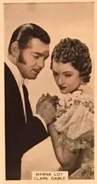 1939 Wix Film Favourites (3rd Series) #43 Myrna Loy / Clark Gable Front