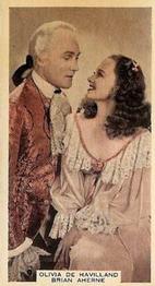 1939 Wix Film Favourites (3rd Series) #45 Olivia de Havilland / Brian Aherne Front
