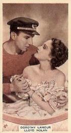 1939 Wix Film Favourites (3rd Series) #53 Dorothy Lamour / Lloyd Nolan Front