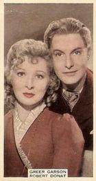 1939 Wix Film Favourites (3rd Series) #58 Greer Garson / Robert Donat Front