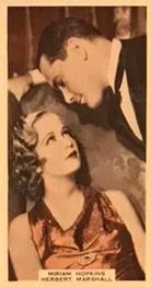 1939 Wix Film Favourites (3rd Series) #63 Miriam Hopkins / Herbert Marshall Front