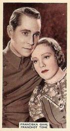 1939 Wix Film Favourites (3rd Series) #67 Franciska Gaal / Franchot Tone Front