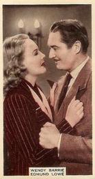 1939 Wix Film Favourites (3rd Series) #72 Wendy Barrie / Edmund Lowe Front